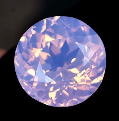 Ópalo rosa natural 22,80 quilates redondo certificado Welo piedra preciosa australiana sin calefacción Foto 1 de 4