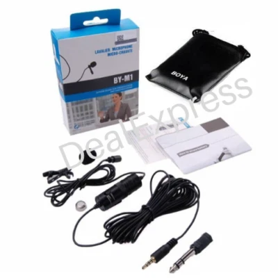 BOYA BY-M1 Lavalier Microphone for Smartphone, DSLR, PC, Cameras -USA seller - Image 1 of 4