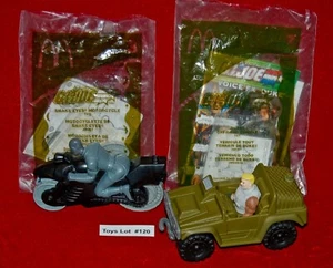VINTAGE TOYS McDonald's G.I. JOE Snake Eye Duke Off Road Set of 2 Lot#120 - Picture 1 of 5