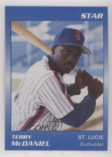 1989 Star St Lucie Mets Terry McDaniel #16