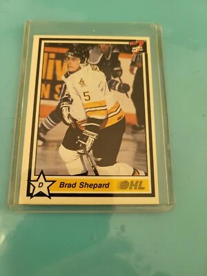 1990-91 7th Inning Sketch OHL #316 BRAD SHEPARD NORTH BAY CENTENNIALS - Image 1 of 2