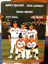 1984 Mother's Cookies Baseball Card - Astros Coaches #27 (NM) Free Returns