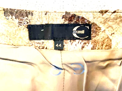 JUST CAVALLI BEIGE/BROWN SUEDE PANTS MADE IN ITALY NWOT! - Image 1 of 4