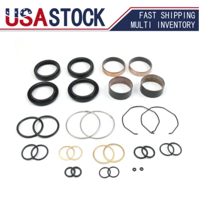 FORK BUSHING DUST OIL SEAL REBUILD For YAMAHA YZ250 1996-2003 YZ250F 2001-2003 - Image 1 of 4