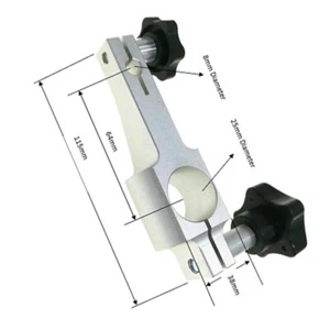 For Comparator Indicator Stand Holder Measuring Arm Bracket 64mm Center Dia New! - Picture 1 of 12