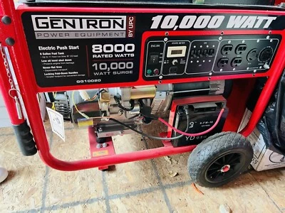 Gentron GG10020 8,000W / 10,000W Portable Gas Generator W/ Electric Start - Изображение 1 из 4