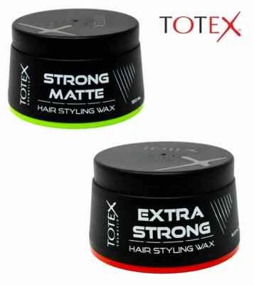 TOTEX HAIR STYLING WAX EXTRA STRONG RED & STRONG MATTE ULTRA HOLD (PACK OF 2)