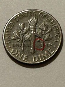 ONE DIME 1975 D, faltan letras (USU) - Imagen 1 de 2