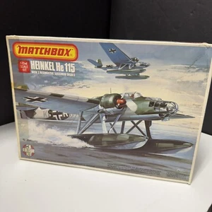 1/72 Scale Matchbox Heinkel He 115 Vintage(1975)Model Aircraft Kit , broke prop - Picture 1 of 6