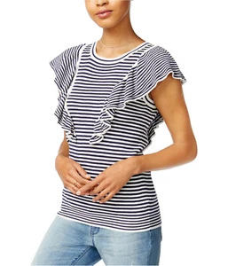 Maison Jules Flatterärmel Pullover Rüschen Strickpullover Damen XXS S L - Bild 1 von 5