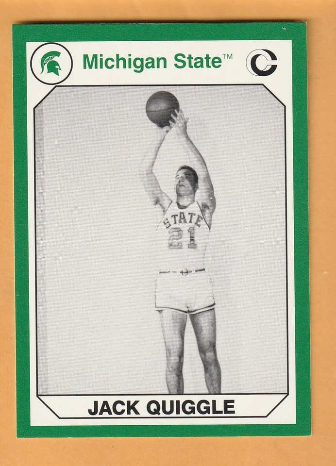 Jack Quiggle Michigan State Spartans 1990 Card #102 South Bend Indiana 13S - Image 1 of 1