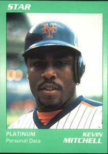 1990 Star Platinum #17 Kevin Mitchell Giants  /1000 C51075 - NM-MT