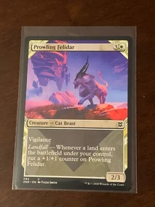 Magic the Gathering Zendikar Rising Showcase Prowling Felidar - Picture 1 of 2