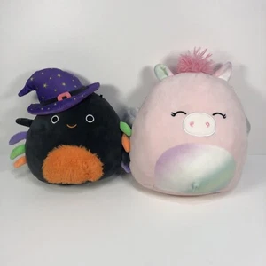 Squishmallows Gildie Black Spider Witch And Pandora The Pegasus Plush! - Picture 1 of 12