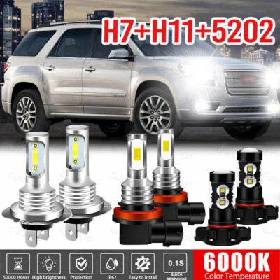 Para GMC Acadia 2007 2008 2009 - 2011 2012 6X Faro LED + Bombillas antiniebla H&a Foto 1 de 4