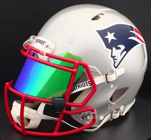 NEW ENGLAND PATRIOTS NFL Gameday AUTHENTIC Football Helm mit Augenschutz Visier - Bild 1 von 6