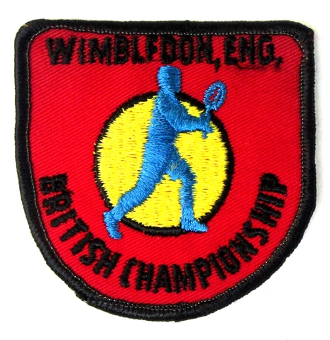 WIMBLEDON BRITISH CHAMPIONSHIP Tennis 3" shirt jacket patch embroidered mint Cover