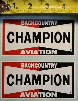 2! Adesivo Champion Super Cub STOL Backcountry Zenith Kitfox Rans Cessna Aviation - Imagem 1 de 4