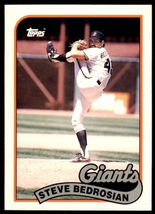 1989 TOPPS TRADED STEVE BEDROSIAN SAN FRANCISCO GIANTS #8T