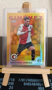 2024-25 Topps Chrome UEFA Club Competitions Santiago Gimenez /50 - Bild 1 von 1