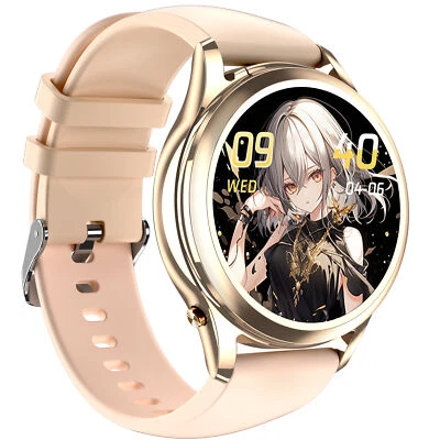 2in1 Smartwatch Herren Damen Fitnessuhr mit Bluetooth Kopfhörer für Android iOS - Bild 1 von 4