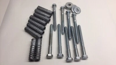 Anclaje TEB-LS126-9 Retardo Largo 1/2 x 3 Escudos y 1/2 x 5-1/2 Pernos de Retardo (Pack de 9) Foto 1 de 4