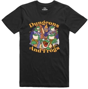 Funny T Shirt Mens RPG Dice Dungeons and Frogs Role Playing Regular Fit Tee - Picture 1 of 1