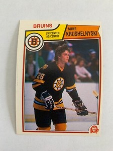 1983-84 O-Pee-Chee #52 Mike Krushelnyski RC - Boston Bruins - Set Break