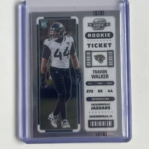 Boleto de novato Panini Contenders Optic Travon Walker 2022 boleto plateado #92 - Imagen 1 de 2
