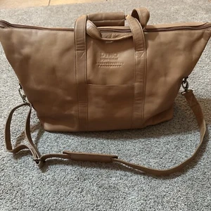 DYNO Nobel Reise Cowboy Seesack hellbraun cognac Vollleder Messing Sprengstoff - Bild 1 von 14