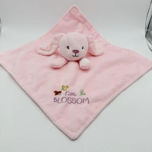 Baby Starters Pink Bunny Lovey Little Blossom Satin Back Plush Security Blanket - Picture 1 of 6