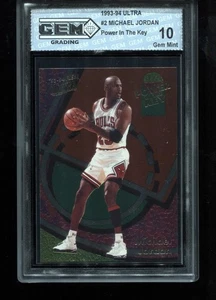 Michael Jordan 1993-94 Fleer Ultra Power In The Key #2 MVP NBA Bulls GEM MINT 10 - Picture 1 of 2