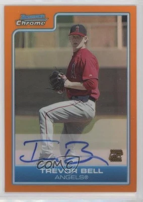 2006 Bowman Chrome Prospects Orange Refractor /25 Trevor Bell #BC237 Auto - Image 1 of 2