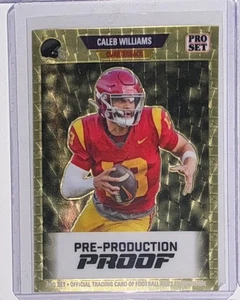 2024 Leaf Pro Set Caleb Williams Super Prismatic Gold Proof 1/1 - Picture 1 of 1