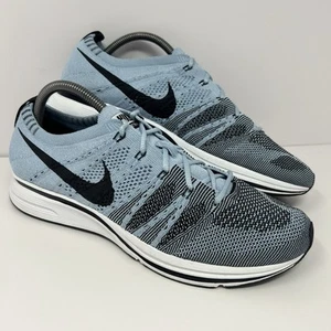 Scarpe da corsa Nike Flyknit da uomo sneaker taglia 9 Cirrus blu nero AH8396-400 - Foto 1 di 8