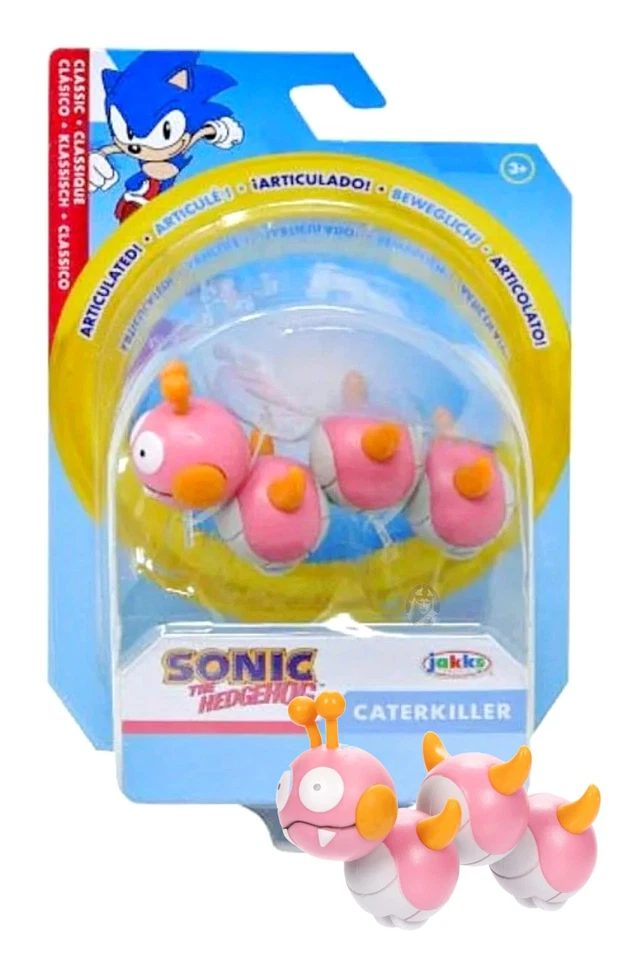 Figura Articulada Sonic the Hedgehog Caterkiller 2.5" Jakks Pacific Nueva en Caja Foto 1 de 1