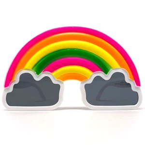 NOS vintage " RAINBOW " sunglasses - Italy 1980's - RARE - Large - Foto 1 di 8