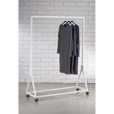 Metal Garment Floor Rack White - Image 1 of 4