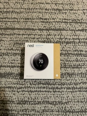 Nest Learning Thermostat - 3rd Generation Stainless Steel T3007es - Image 1 of 4