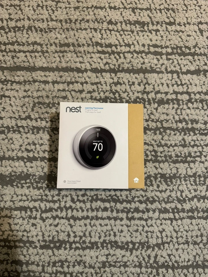 Nest Learning Thermostat - 3rd Generation Stainless Steel T3007es - Image 1 of 4