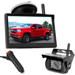 Wireless Backup Camera 5" Rear View Monitor Kit for Truck Caravan RVs 12V-24V - Picture 1 of 24