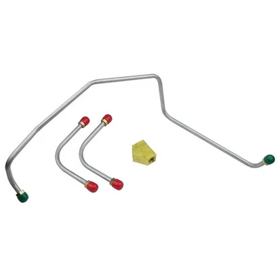 Chevrolet Camaro 396 BB Holley 1969-72 doble alimentación 4 piezas bomba de combustible a línea de carburador equipo original Foto 1 de 4