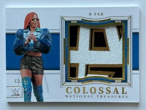 2024 Panini National Treasures WWE B-Fab /99 Colossal Materials Patch Beauty!! - Picture 1 of 3
