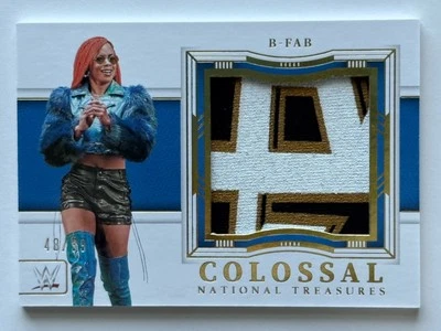 2024 Panini National Treasures WWE B-Fab /99 Colossal Materials Patch Beauty!! - Image 1 of 3