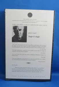 Franklin Library  Single and Single John le Carre SIGNED 1st Edition NEW SEALED - Picture 1 of 4