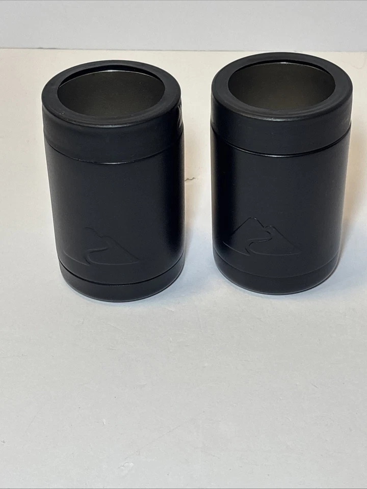 Lata aislada de acero inoxidable Koozie negra 2 Ozark Trail 12 OZ Foto 1 de 4