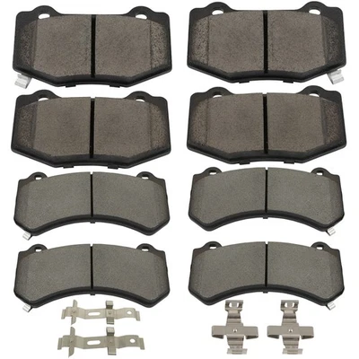 Kit de pastillas de freno delanteras traseras de cerámica para Chevrolet Corvette Z06 2015-2016 8 piezas Foto 1 de 4