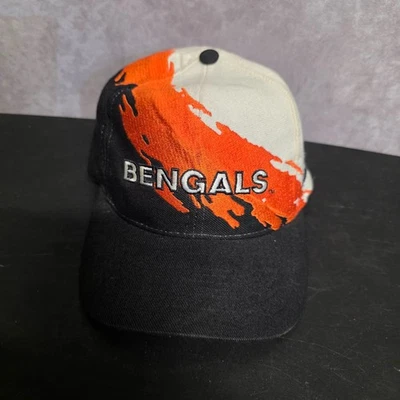 Gorra de lana vintage de los 90 con logotipo atlético NFL Cincinnati Bengals Splash SnapBack Foto 1 de 4