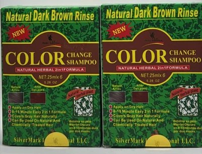 2Pk Deity America Color Changing Shampoo ~ Natural Dark Brown Rinse ~ FAST SHIP - Image 1 of 4