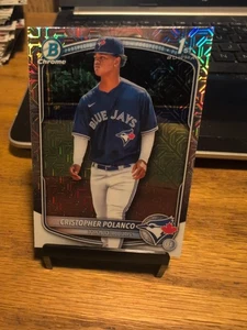 2025 Bowman Chrome Cristopher Polanco 1st Mojo Refractor Blue Jays #BCP-162 - Picture 1 of 1